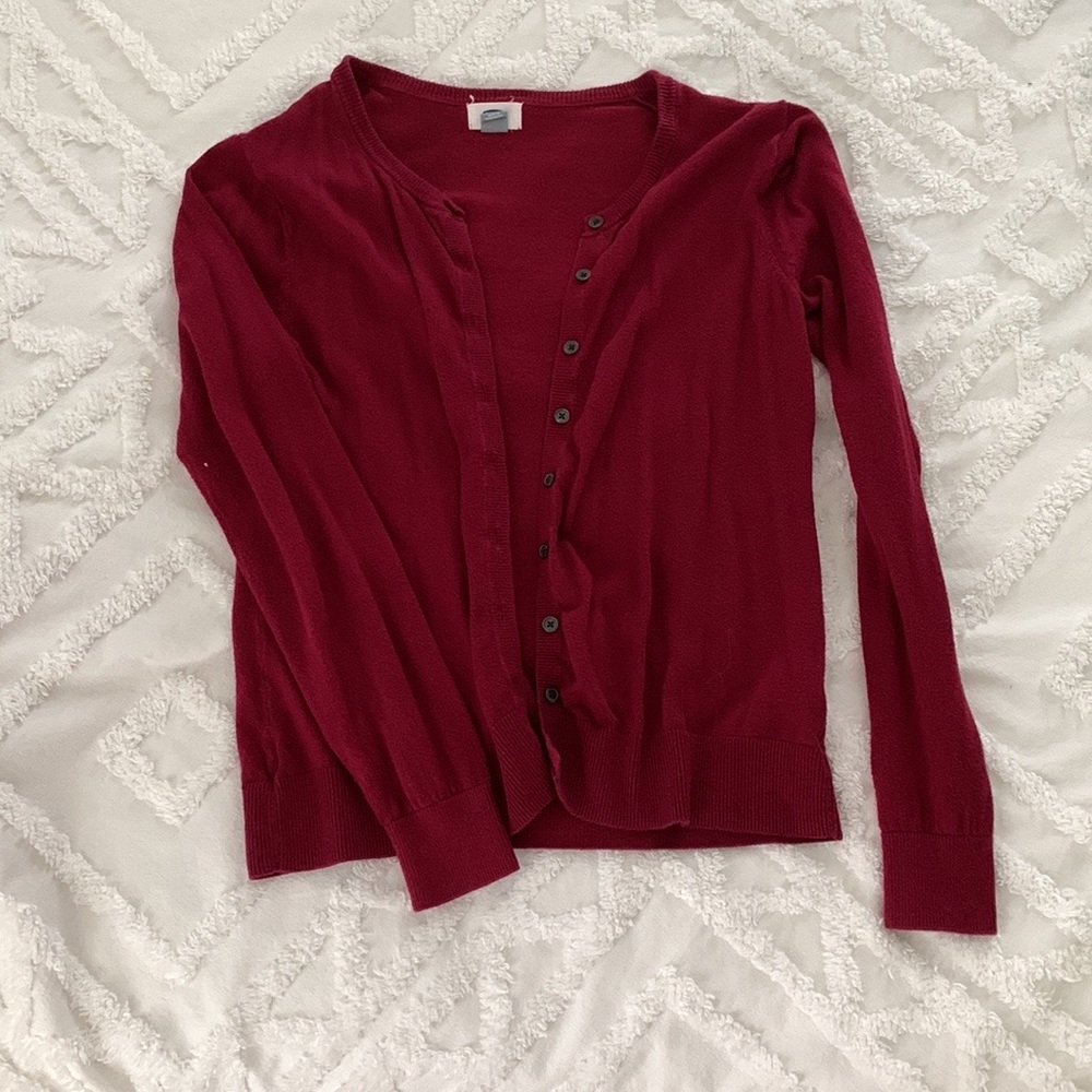 Old Navy Cardigan - Cranberry Color